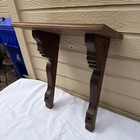 Antique 1800s Victorian Eastlake Style   Mantle Clock Shelf Ornate Carved Wood