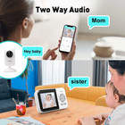 Dual Camera Video Baby Monitor  Wireless  Night Vision  2-way Audio  Temp Sensor