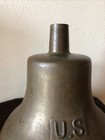 Ww11 United States Navy Brass Nickel Plated Retired Nautical Ships 10    Boat Bell