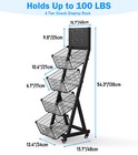 Wire Grid Retail Display Shelf Cart Snack Candy Potato Chip Organizer Rack 54  H