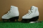 Lake Placid Cascade Silver Skate Size J 9 Usa Girls Figure Ice Skates Vgc  v512