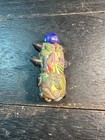 Handmade Mosaic Glass Face Pendant  Ancient Phoenician Style Jewelry