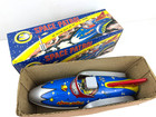 Vintage Mf-742 Space Patrol With Robot Pilot Ship Da Da Sound Friction Toy