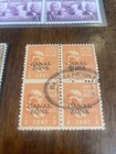Panama canal Zone  Early Canal Zone  Lot Of 12 Stamps Nice Balboa Heights Cancel