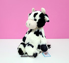 Jellycat Original Bashful Calf - Medium 12  - Authentic - Black White Cow - Nwt