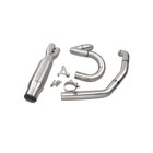 Stainless Steel 2 Into 1 Exhaust Pipe For Harley Dyna Fxdb Fxdl Fxd Fxdwg Fxdf