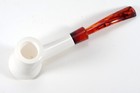 Poker Meerschaum Pipe- Unused In Case