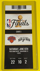 2026 Nba Finals Replica Ticket New York Knicks Vs San Antonio Spurs - Game 5