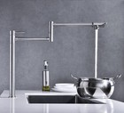 Pot Filler Faucet Brushed Nickel Finish With Extension Shank