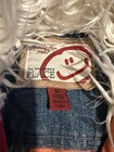 Vintage Children   s Place Vertical Denim Patchwork Penny Lane Coat Faux Fur 7 8 