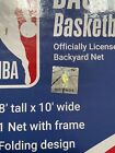 Folding Basketball Backstop Net Official Nba All Weather Black Easy Install 8x10
