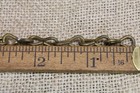 Old Jack Chain Solid Brass Single 5 8    Links Cut To 1 Foot Stock No 18 Tarnished