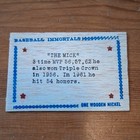Mickey Mantle Yankees Outfield Baseball Immortals  one Wooden Nickel  Token