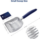 Cat Litter Scoop  Aluminum Alloy Sifter  Kitty Metal Scooper  Deep