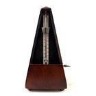 Vintage Wittner Wood Pyramid Metronome Mahogany Germany Mechanical Wind Up Works