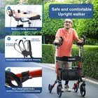 Upright Walker Stand Up Rollator Lightweight Compact Folding For Daily Use