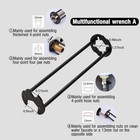 Multifunctional Sink Wrench Set  2-pack Basin And Faucet Wrench Tool-----