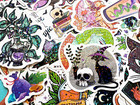 10-100 Cool Holographic   Reflective Sticker Pack Gothic Themes Lot For Laptops