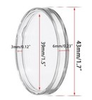 25 Pack 39 Mm Crystal Clear Acrylic Coin Capsule Direct Fit Us Silver Round
