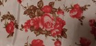 Vintage Hankerchief Vtg Old Roses Design Rose Flowers