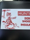 Hunters Insulators Reddy Kilowatt Lineman Mascot Sign Electrician Trade Retro