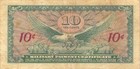 Usa   Mpc  10  Cents  1964  Series  641  Plate    66  Circulated Banknote Mm