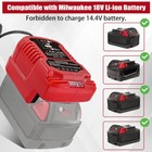 Car Charger For Milwaukee 18v Li-ion Battery 48-11-1850 48-11-1840 48-11-1820