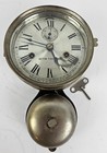 Antique Wwi Seth Thomas Ship s Bell Strike  bottom Bell  Nickel Ship Wall Clock