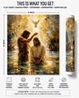 John Baptizing Jesus Christ Canvas Print 8x10 Christian Wall Art Decor Unframed