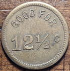 Victor  Colorado Co The Cascade Saloon Udick   Curran Good For 12     Trade Token
