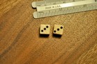 Antique Colonial Era King George Rex Bone Dice 3 8 