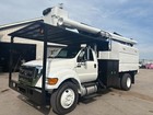Under Cdl 61 Feet Tall Forestry Bucket Truck Chipper Dump 61  High Tree Boom