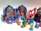 Disney Mattel Once Upon A Time Playset Lot Cinderella Sleeping Beauty Pocahontas