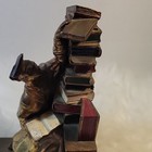 1960 s Vintage Bronze Graduate Stacking Books Bookend