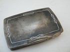 Antique Continental Silver   Enamel Case   Box Unusual Design