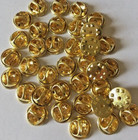 25 Pin Back Clasps Butterfly Clutch Brass New Condition Frogs Keepers