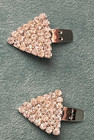 Vintage Bluette 1  Crystal Rhinestone Shoe Clips Made In France - Gorgeous