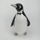 Vintage 1980s Otagiri Emperor Penguin Ceramic Coin Bank With Original Sticker