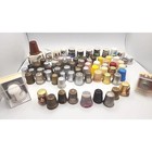 Vintage Lot Of 70 Sewing Thimbles Mixed Materials And Sizes England Usa Pb83