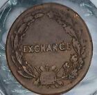 1863 Civil War Token George Washington Exchange Cud die Break