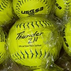 One Dozen Thunder Zn Composite Pro M Softball Balls Optic Usssa New In Wrapper