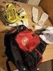 Kids Taekwondo Sparring Gear Lot Bag Uniform Helmet Pads Master Yoos Youth Sz M
