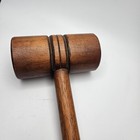 Vintage Wooden Gavel     Solid Hardwood     Courtroom  Judge  Auction  Decor