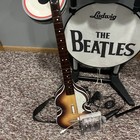 The Beatles Rock Band Ps3 Ps4 Bundle Drum Set Hofner Guitar Playstation Box Read