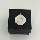 Vintage 925 Sterling Silver Gemini Zodiac Sign Astrology Round Charm Pendant