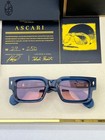 Jacques Marie Mage Ascari Uv400 Square Sunglasses Luxury Blue Frame Pink Lenses