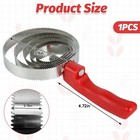 Kathson 5 Rings Curry Comb Horse Brush Scraper 5 1x9 8 Inch  pack Of 1   Red