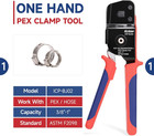 Kit-bj02 Pex Crimping Tool Kit With Pex Clamps  Pex Pipe Cutter  One-handed Pex
