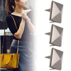 100pcs Square Rivets Four Jaw Square Rivets Studs Metal Pyramid Studs For Bag   