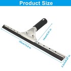 14 Inch Glass Squeegee  Stainless Steel Window  Shower Door  Mirror  Tile  Car